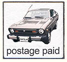 postage paid by datsun corporation